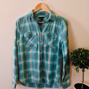 JCrew Plaid Button Up